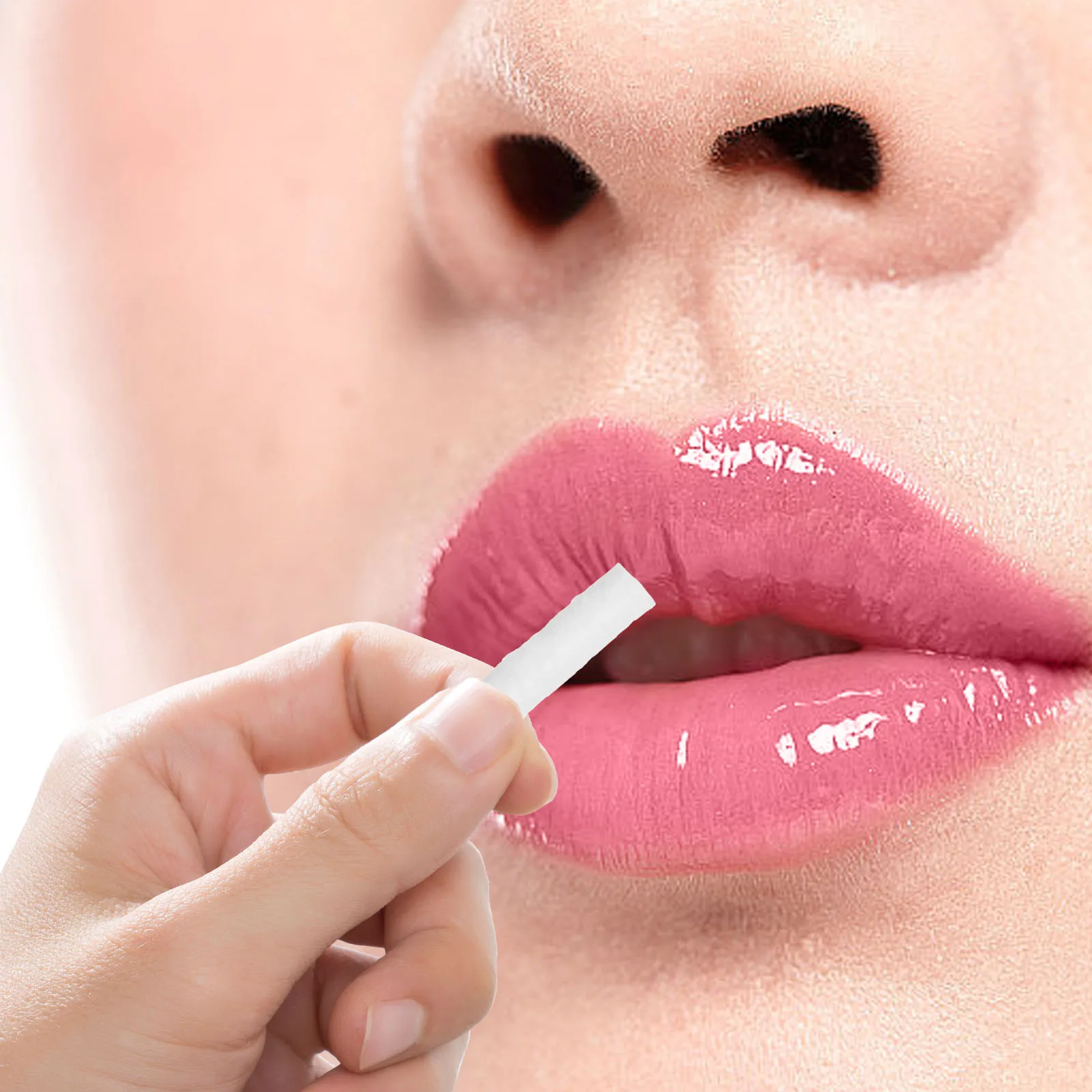 

50pcs Lip Tattoo Stretching Stick Disposable Semipermanent Lip Coloring Tool Precise Application Cotton Swab Tattoo Supplies For