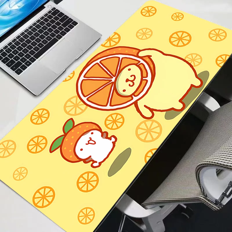 لوحة الماوس Pompompurin عدم الانزلاق ألعاب مكتب حصيرة جهاز كمبيوتر شخصي مثير أنيمي ماوس لوحة المفاتيح لوحة المفاتيح ملحقات ألعاب الكمبيوتر المحمول لوحة الماوس
