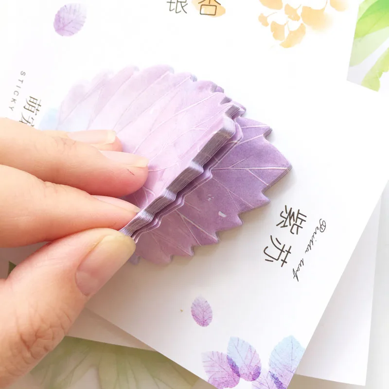 30 Pcs Leaf Sticky notes Planner to do list Planner Take notes messages memo pad Stationery office supplies