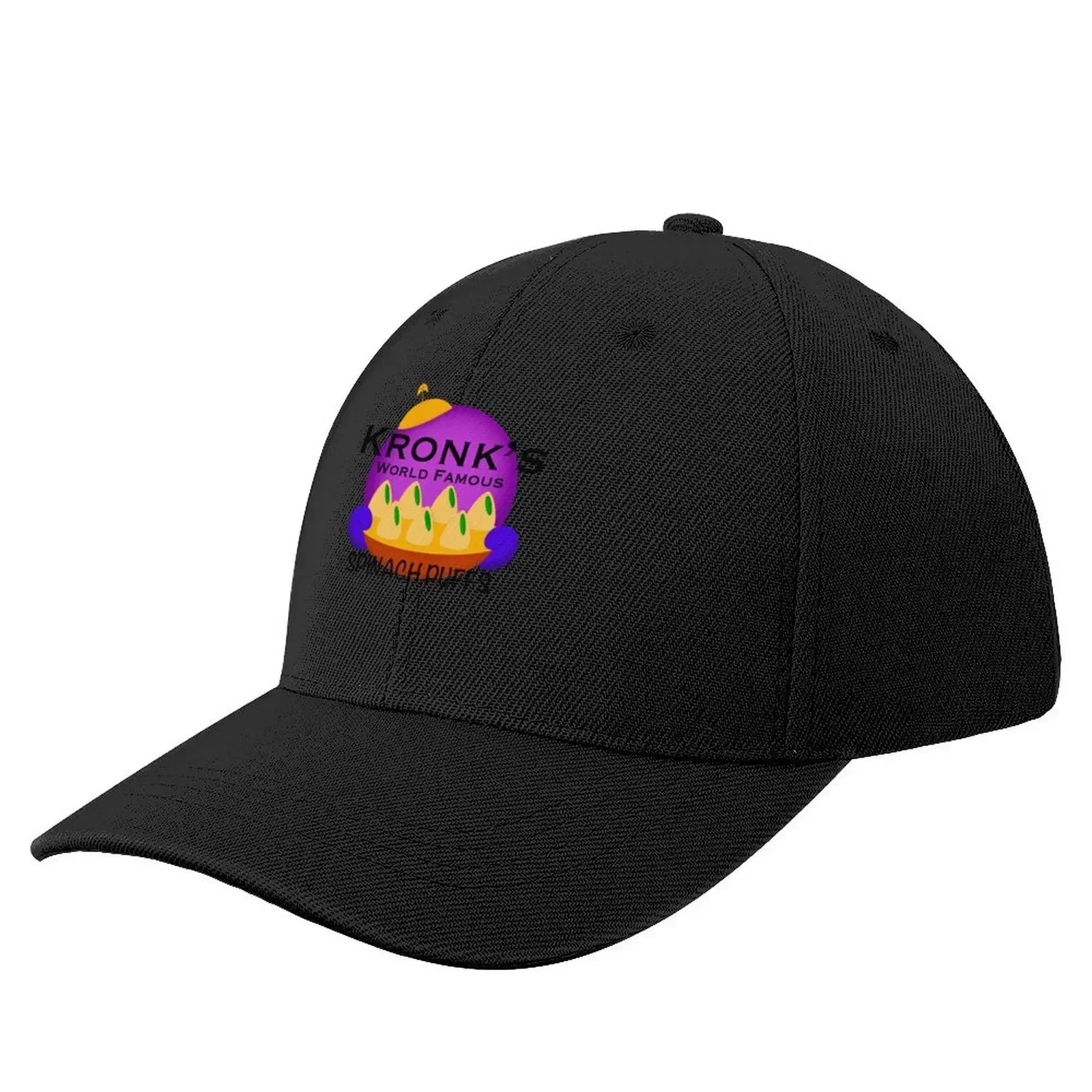 

Kronk’s World Famous Spinach Puffs (Style 2) Baseball Cap black Hood Sports Cap Golf Women Men's