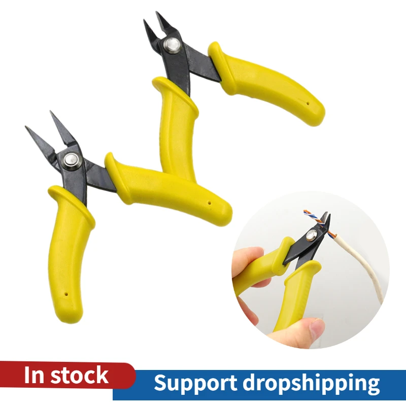 3.5Inch Diagonal Pliers Mini Wire Flush Cutter Micro Diagonal Cutting Pliers Electronic Tools Small Scissors wholesale dropship