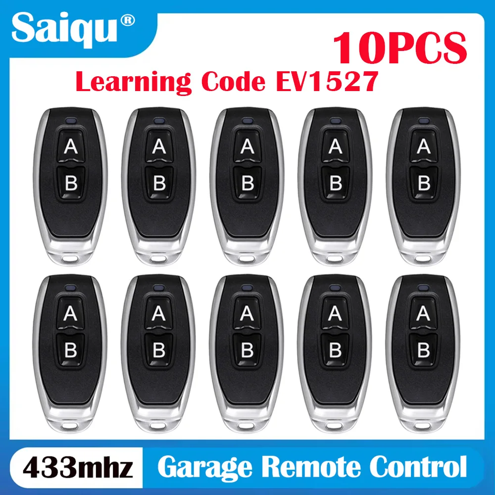 

Universal Wireless 433.92Mhz 10PCS RF Remote Control Copy 2-button Gate Garage Door Control Duplicator Remote Control Key