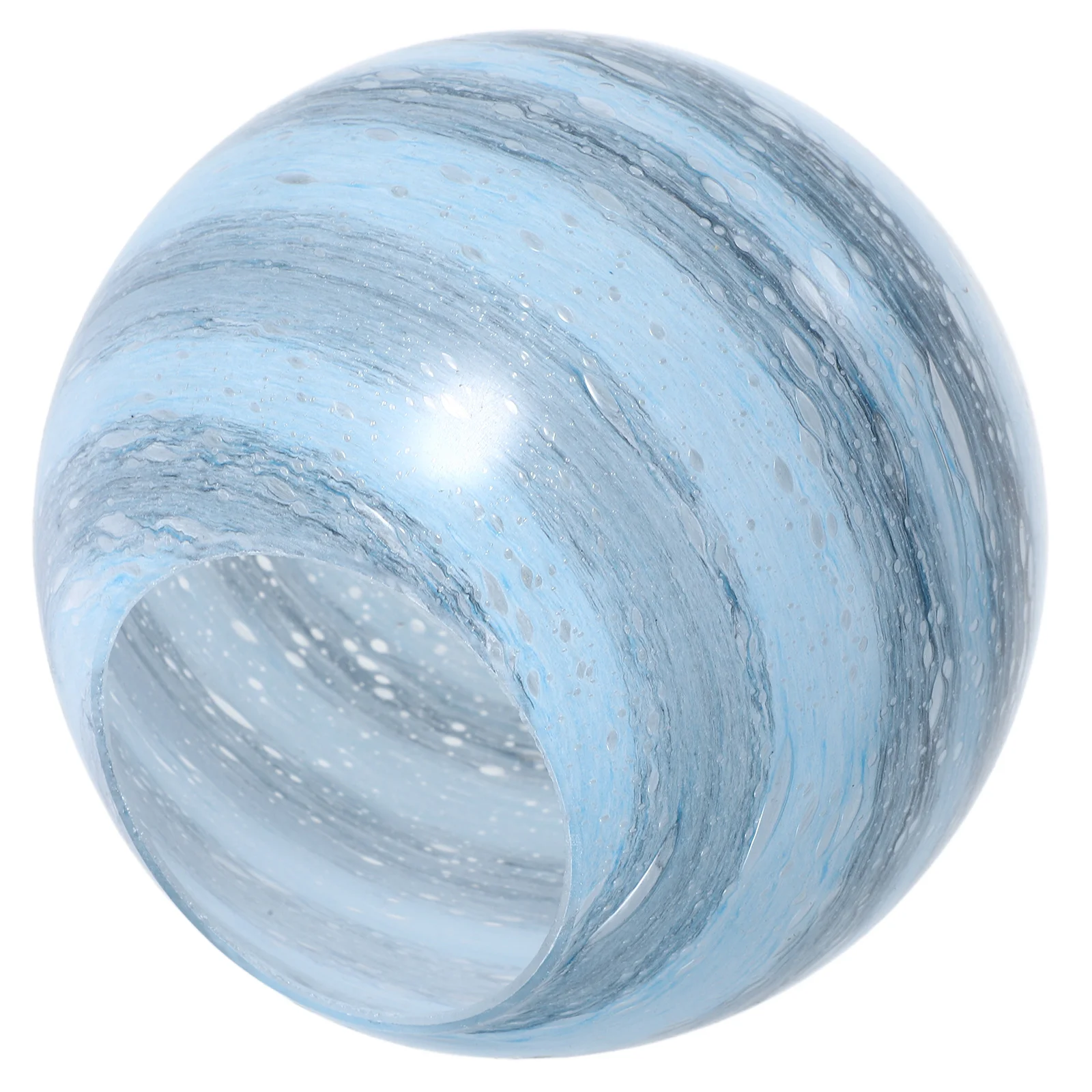 

12cm Blue Black Bubble Glass Lamp Shade Diameter Romantic Glow Table Pendant Molecular Lamp Replacement Globe For Elegant Home