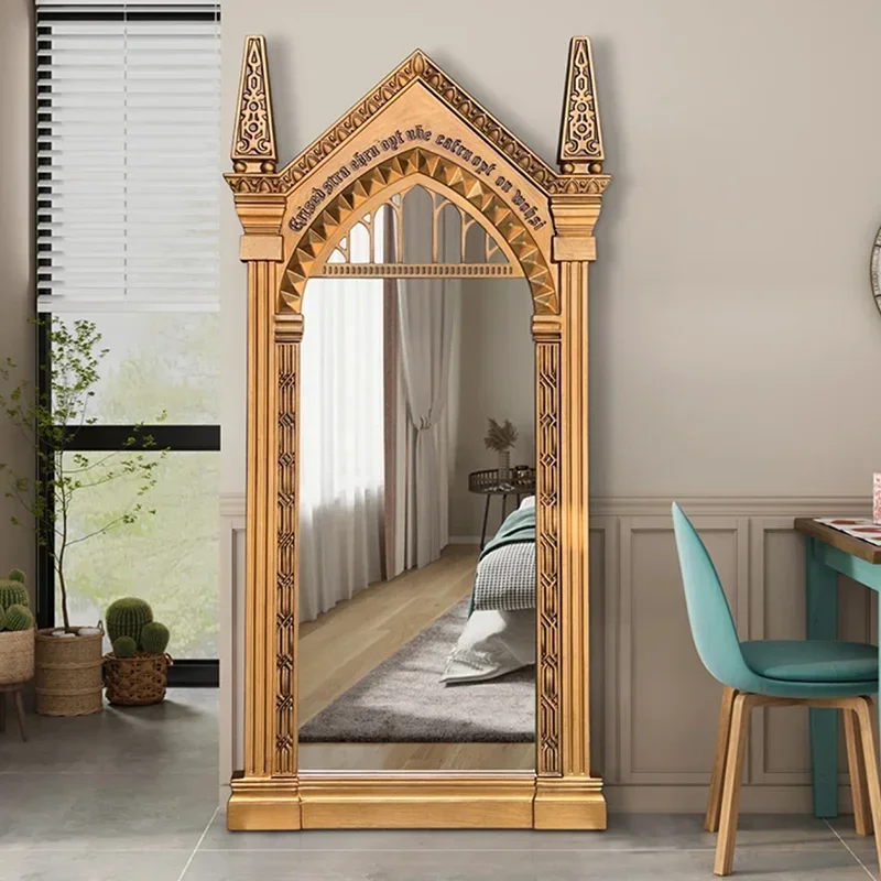 

Aesthetic Nordic Mirrors Vintage Luxury Designer Moveable Mirrors Large Baroque Standing Espejos Decorativos Home Decorations