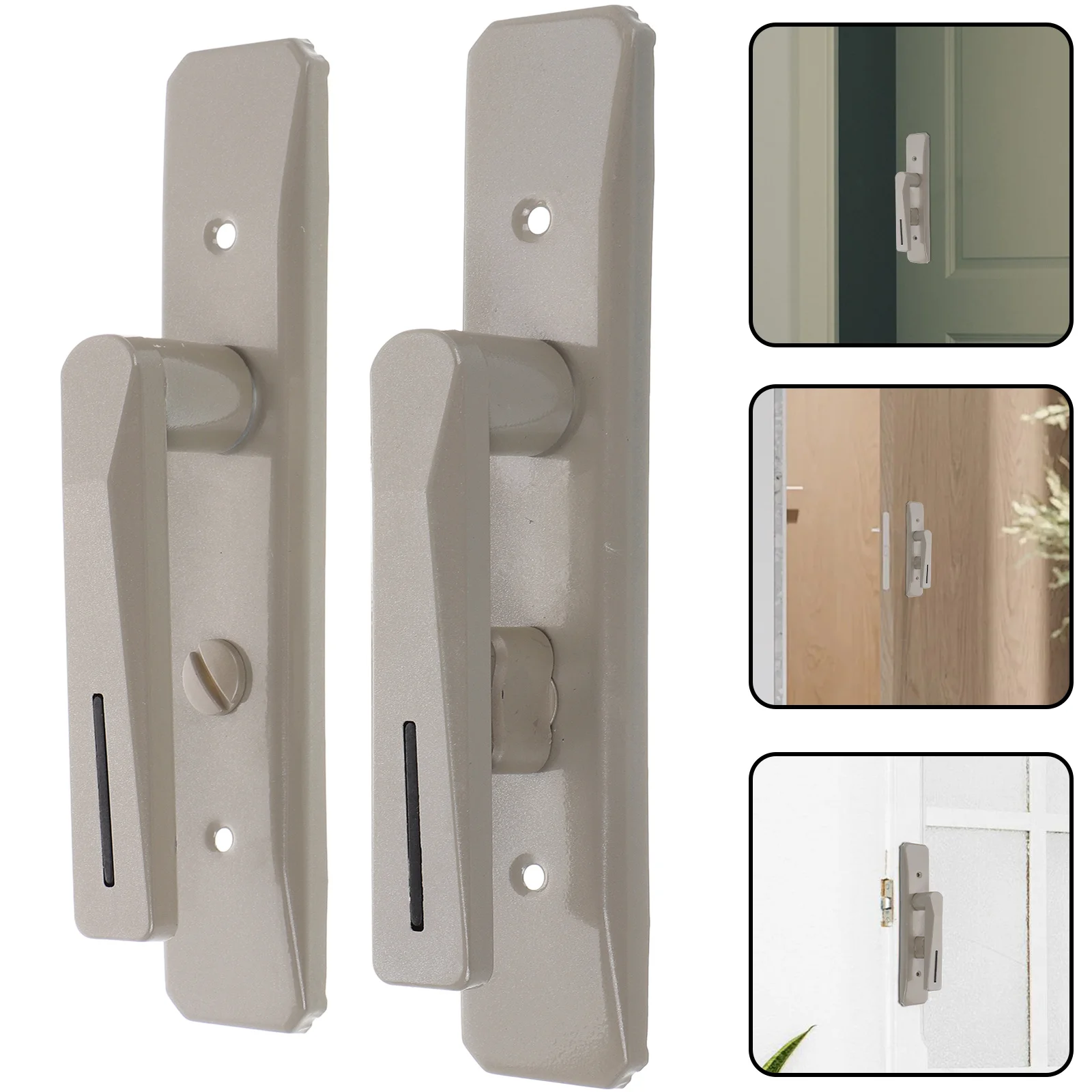 

Aluminum Alloy Lock Heavy Duty Lever Handle For Bedroom Bathroom Interior Door Knob Replacement Entry Door Locking Handle