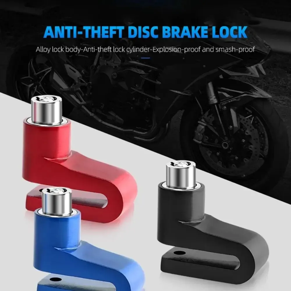 Motorcycle Bike Anti Theft Wheel Disc Brake Lock Safety Disc Wheel Lock Mountain Road Bike Padlock with Keys