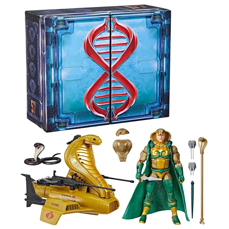 In Stock Original Hasbro G.I.JOE  6inch Action Figure Classified Serpentor & Air Chariot Anime Model for Gift Free Shipping