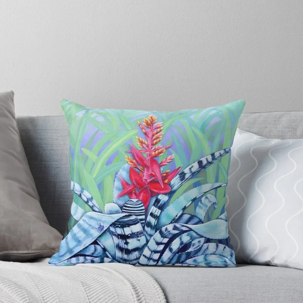 The Bromeliad Harlequin Throw Pillow luxury sofa pillows christmas pillowcases Pillow