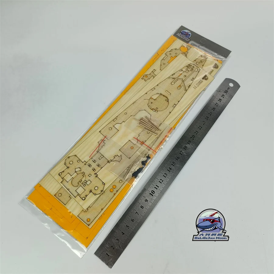1/350 Scale Wooden Deck Masking Sheet Metal Barrel for Academy 14103 German Battleship Admiral Graf Spee Model Kit CY350127