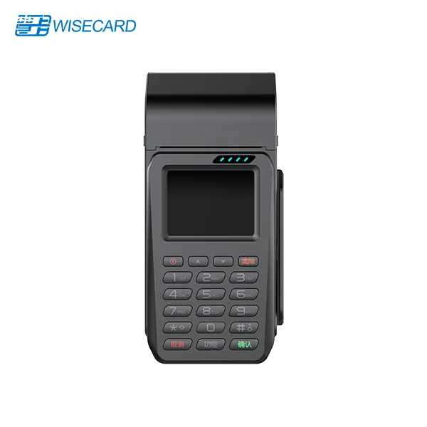 

Wisecard Linux Mobile POS Terminal With NFC Reader Barcode Scanner USB WiFi Bluetooth Connectivity-Handheld Receipt Printer