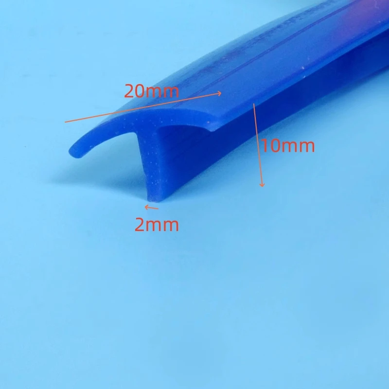 Silicone Rubber T Strip Gap Cover Sealing Bar Waterproof Heat Resist Transparent White Red Blue Black