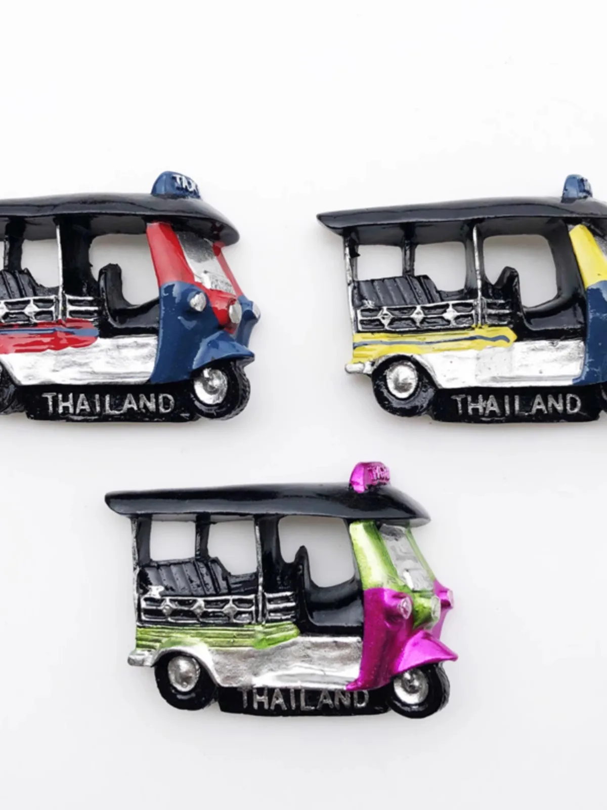 Thailand Geographical Indication Creative 3D Touring Commemorative Decoration Crafts Magnet Refrigerator Sticker Gift