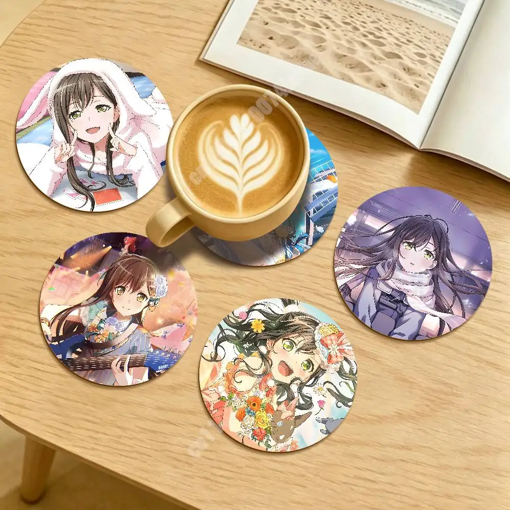 

Bandori Tae Hanazono S-T-A-R-K Round Coaster for Drink Cup Sustainable Lifestyle Decor Aesthetic Home Setup