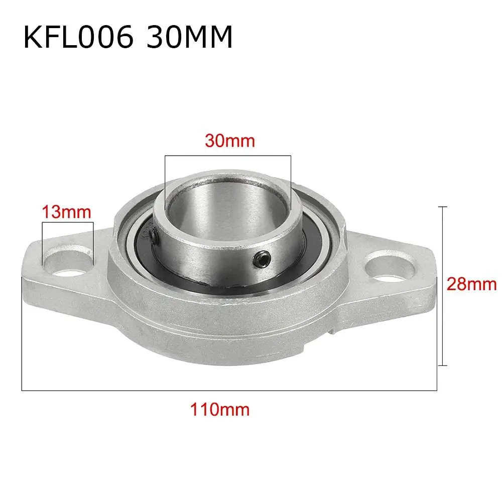 Linear Shaft Mounted Block Housing 8mm 10mm 12mm 15mm ZINC Alloy Thrust Bearing Pillow Block Bearing KFL08 KFL10 KFL12 KFL15