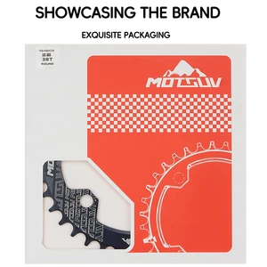 Runde Fahrradkurbel, 104bcd, schmale Breite, 32T, 34T, 36T, 38T, MTB -Kettenrad, Fahrradkurbelkreis, Einzelplatte 6 Hauptverkaufsradplatte - №3