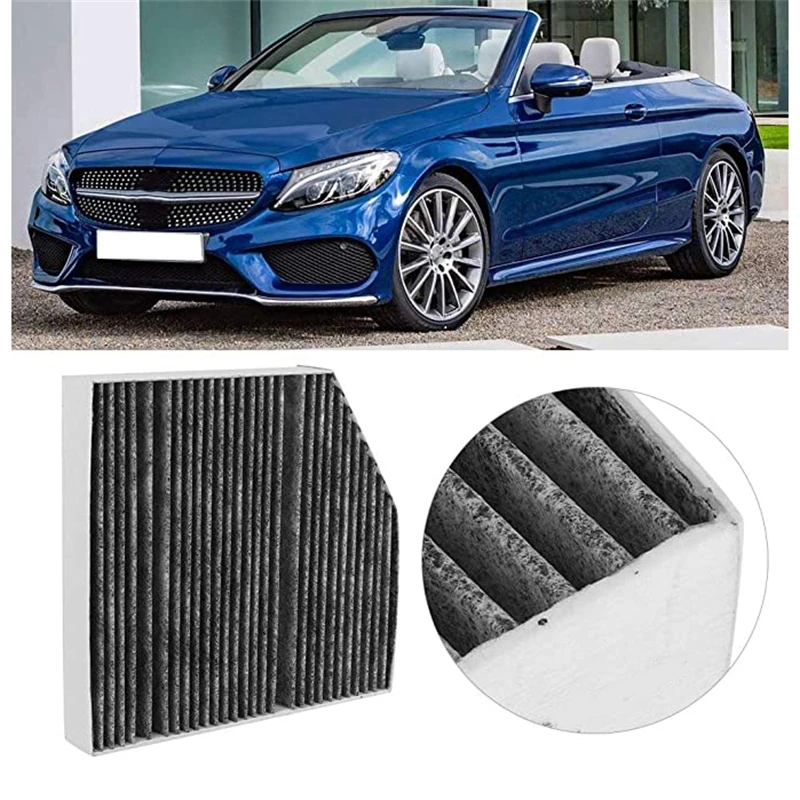 

A2058350147 Car Air Filter Activated Carbon Charcoal Filter for Mercedes-Benz C E Class GLC Coupe 2013-2018