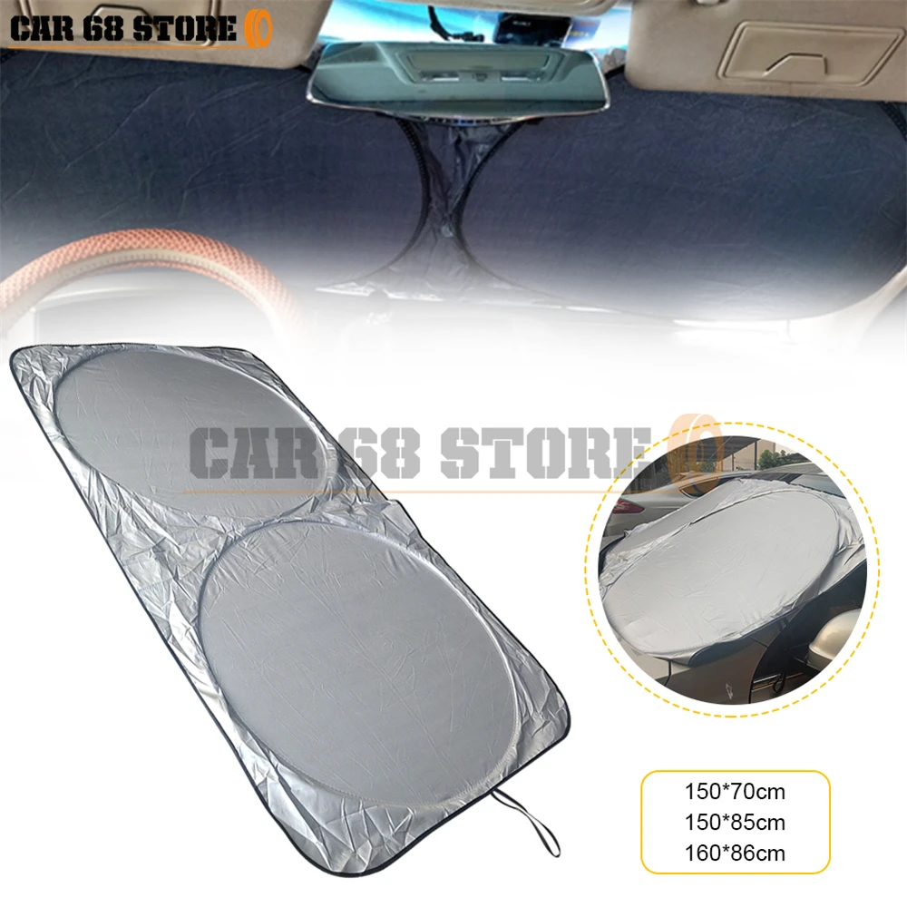 Foldable Car Windshield SunShade Large Size UV Protection Universal Sun Shade Visor For Car Front Windshiled Car Accessories