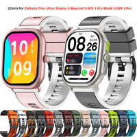 New 22mm Silicone Strap For Zeblaze Thor Ultra GTR3 GTS 3 Stratos 3 Pro Sport Band For Zeblaze Beyond 2/3 Pro Watchband Bracelet