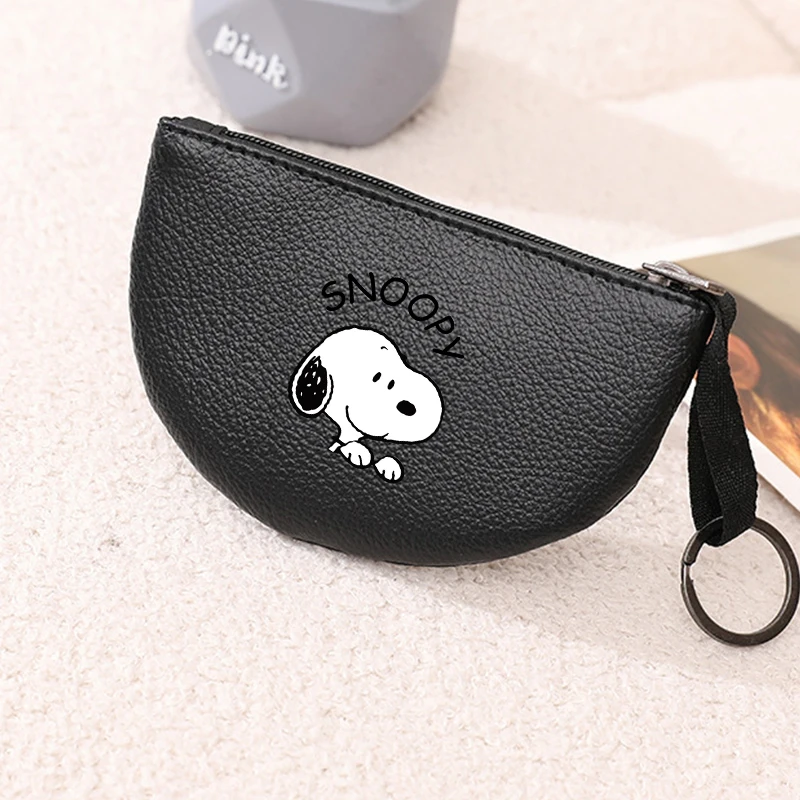 

Snoopys Wallet Boys Girls Coin Purses Portable Zipper Zero Wallet Cartoon Cute Pu Soft Lightweight Pickup Bag Birthday Gift