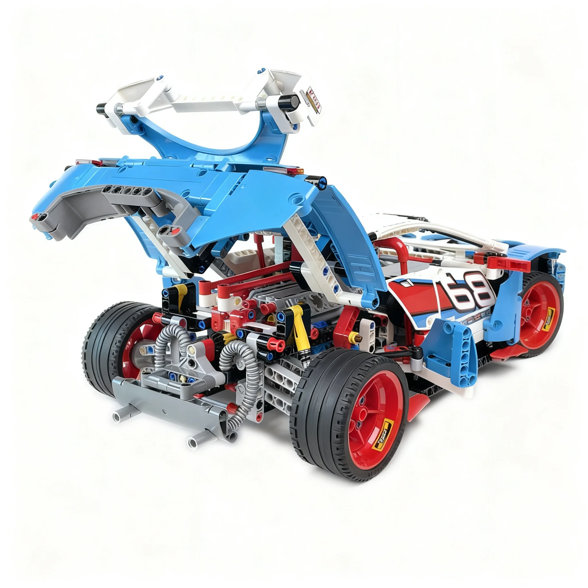 1279pcs MOC Rally Car RC MOD Power Function Mortors Model Building Blocks Christmas Gift Birthday Assemble Collection Creative