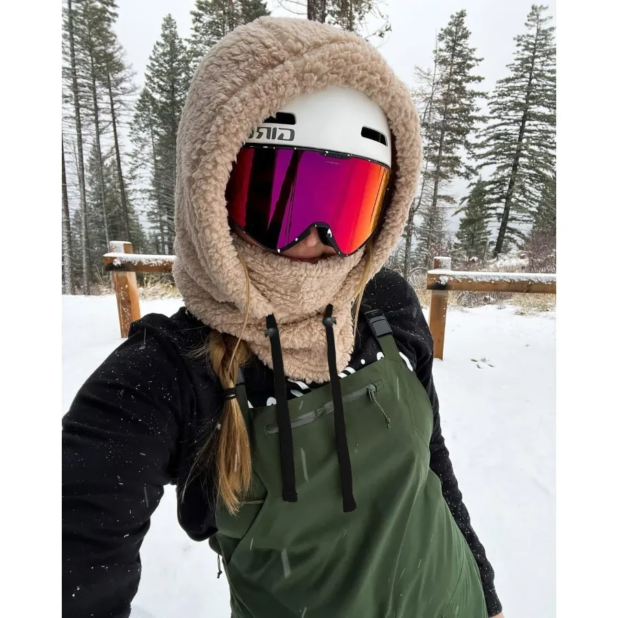 قناع التزلج Shy Velvet Sherpa Hood قناع التزلج بالاكلافا الشتوي المقاوم للرياح للرجال والنساء