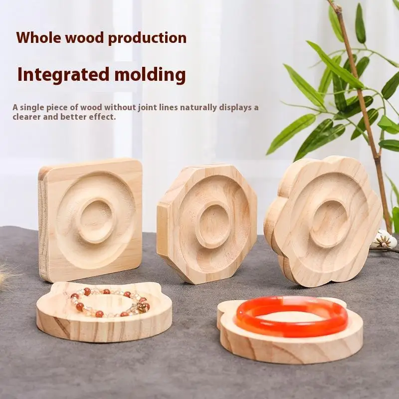 متعددة الأغراض قلادة سوار صينية عرض خشبية بسيطة خشب متين صينية تخزين المجوهرات أداة عرض المجوهرات عالية الجودة