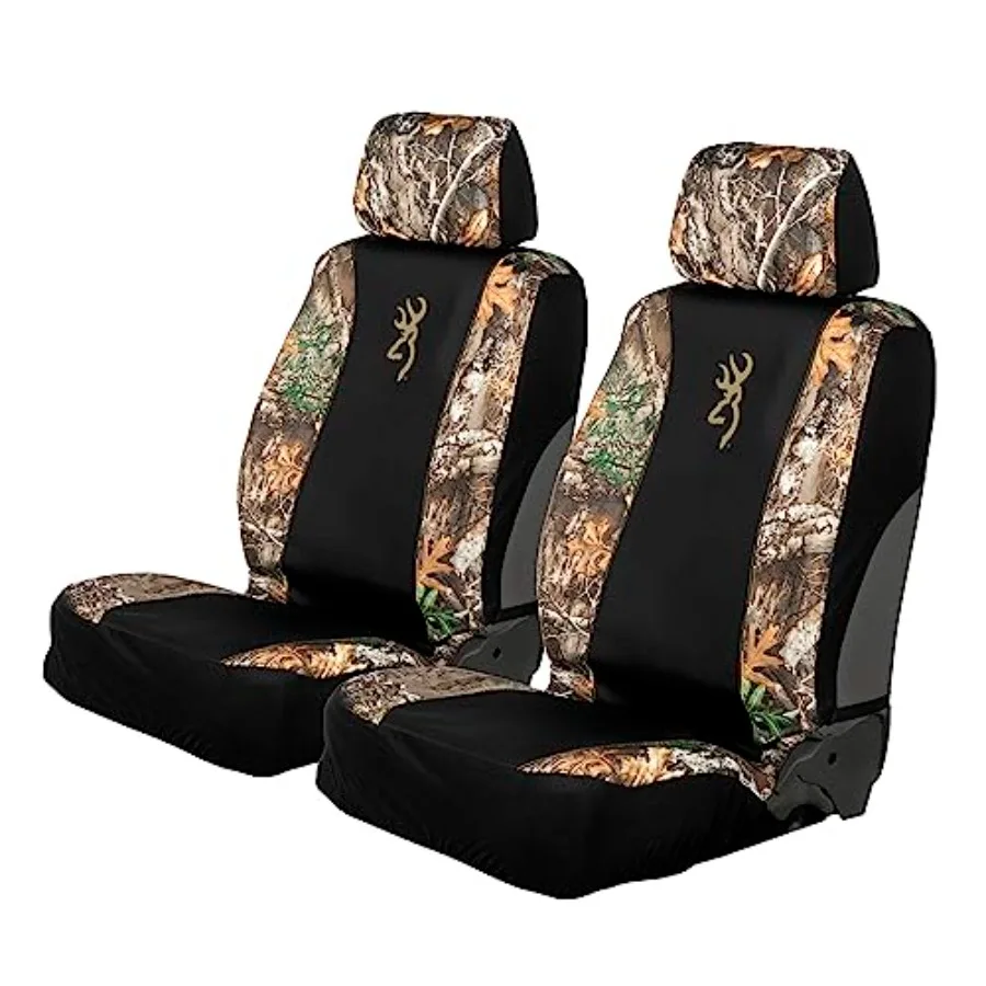 

Universal Low Back and Bench Seat Covers Water and Dirt Resistant Car Truck and SUV Seat Covers Realtree Edge Low Back 2 Pack