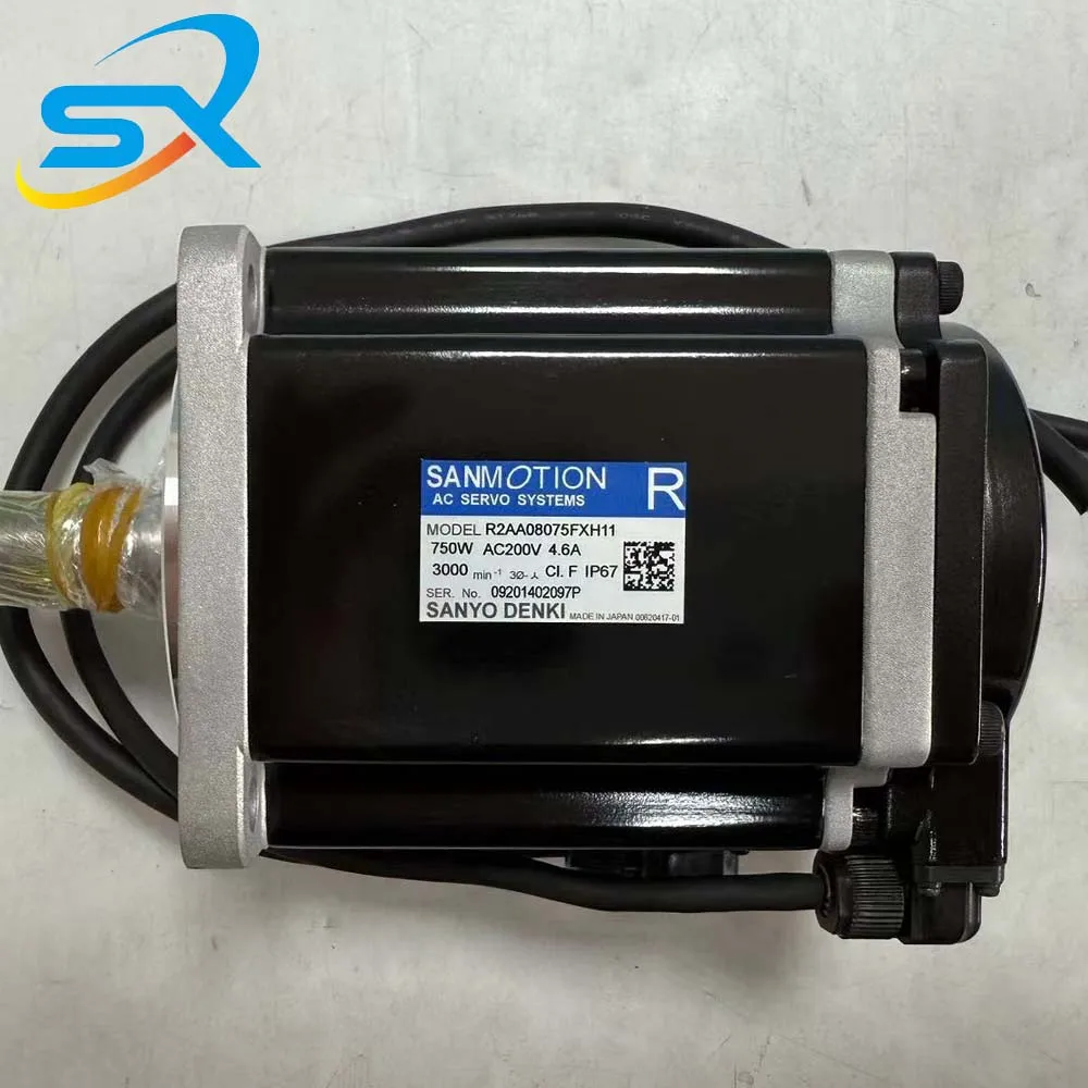 Hot selling SANYO DENKI Servo Motor  R2AA08075FXH11 750w For Industriall Automation Negotiated sale