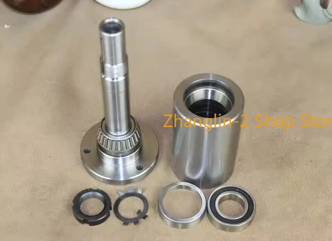 100/125/Lathe Spindle, High-speed Spindle, Lathe Head Assembly, with Flange, Spindle and Flange Tapered Bearings