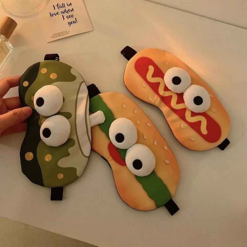 Lovely Cartoon Sleep Eye Mask Soft Skin-friendly Sleep Mask Breathable Shading Sleeping Eye Cover Dream Night