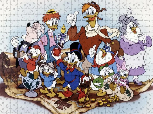 Rompecabezas de madera del Pato Donald, Mickey Mouse, dibujos animados de Disney, juego hecho a mano, regalo, 300/500/1000 piezas