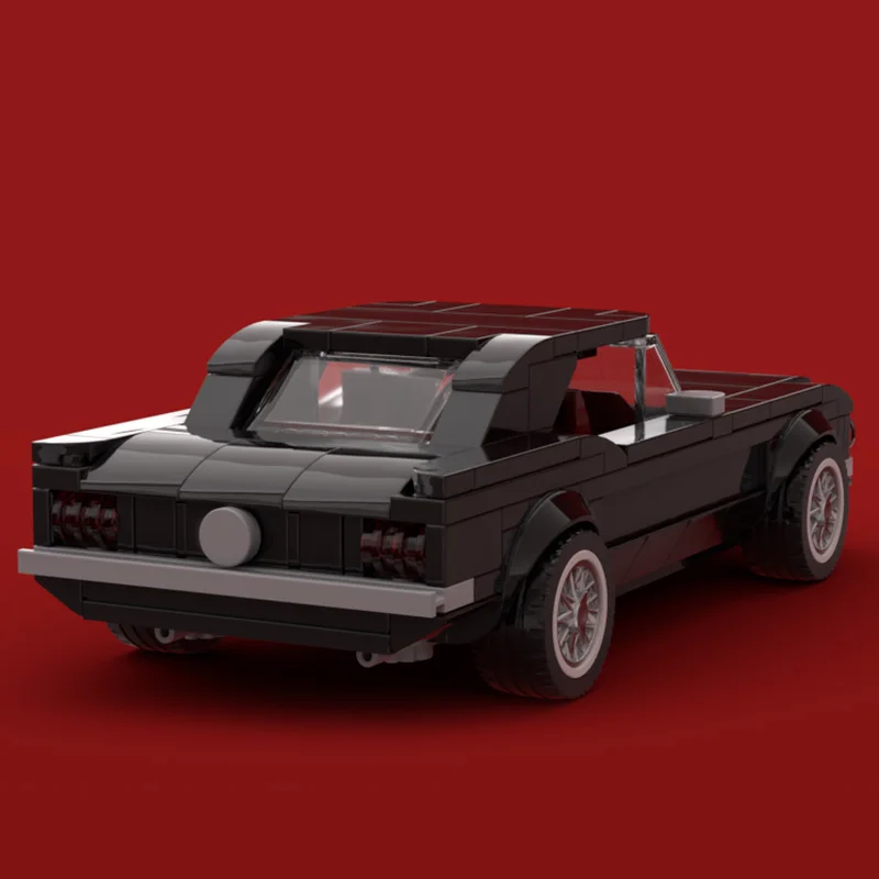 314 ELEMENTÓW Sportowy samochód Mustang Coupe MOC Personalizowany Modułowy Zestaw Klocków Edukacyjny Model z Klocków do Samodzielnego Montażu Prezent