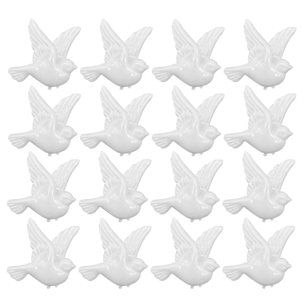 

24 PCS Bird Wall Figurine Stickers Room Decoration Hanging for Bedroom Sculpture
