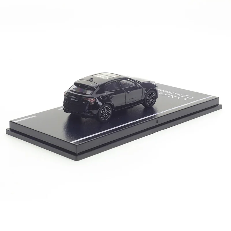 XCarToys 1/64 Lynk&Co 02 Black Crystal Box Adult Car Alloy Toys Motor Vehicle Diecast Metal Model Kids Xmas Gift Toys for Boys