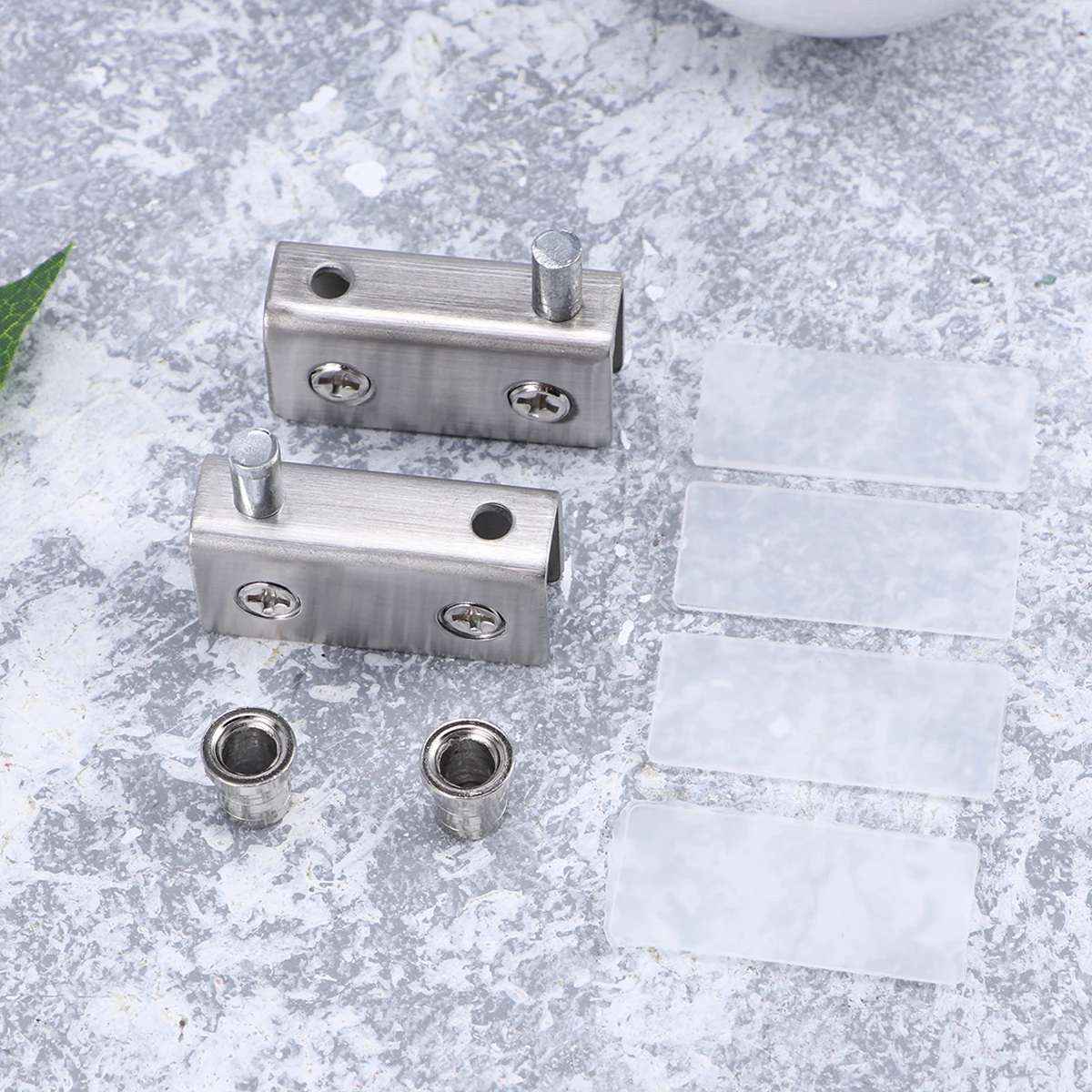 

Glass Fixation Clamp Stainless Steel Square Design Small Size for Home Office Bathroom Glass Clamp Bracket Strong Load Capacity