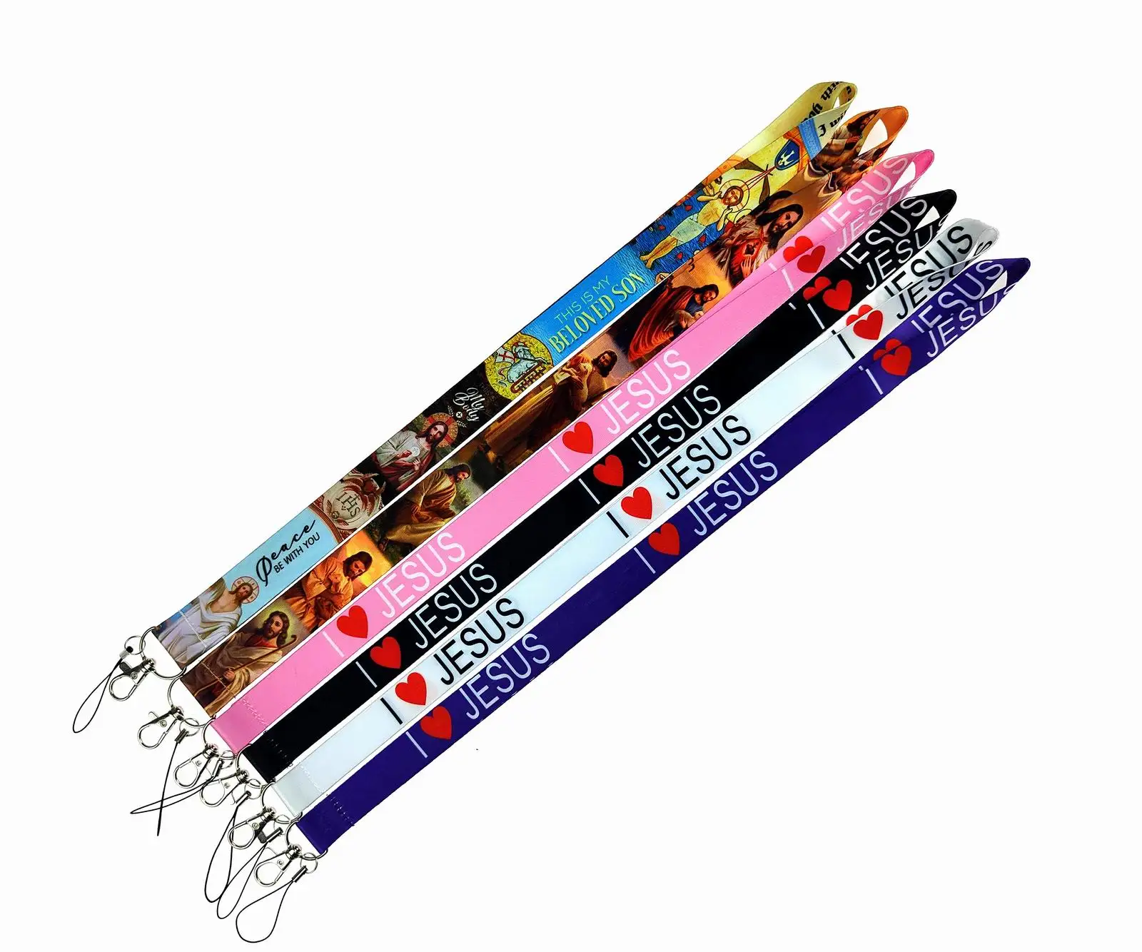 Jesus Neck Strap Lanyard For Keys ID Nurse Card Badge Holder Keychain Hang Rope Webbing Ribbon Mobile Phone Accessories