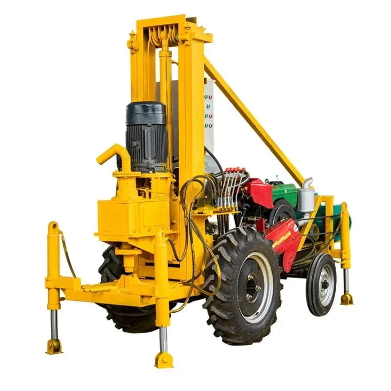 100m 200m Water Well Drill Machine Hydraulic Water Well Drill Rig for Sales  Construction