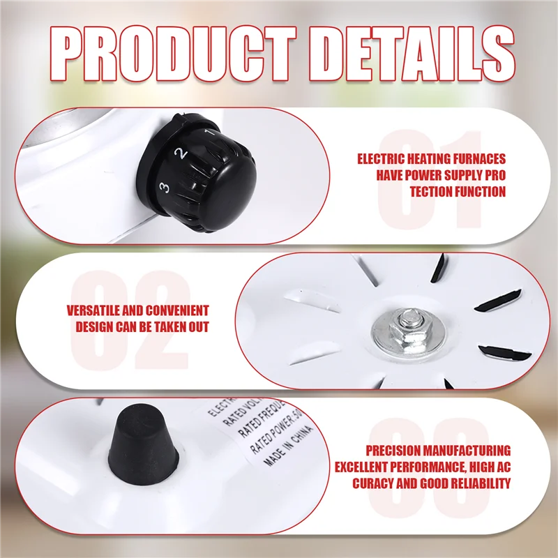 A24P 500W มินิไฟฟ้าจานร้อนเตาเคาน์เตอร์ปฏิบัติ Solid Hotplate เครื่องทําความร้อนเตาครัวทําอาหาร Hotplate สําหรับ Home E