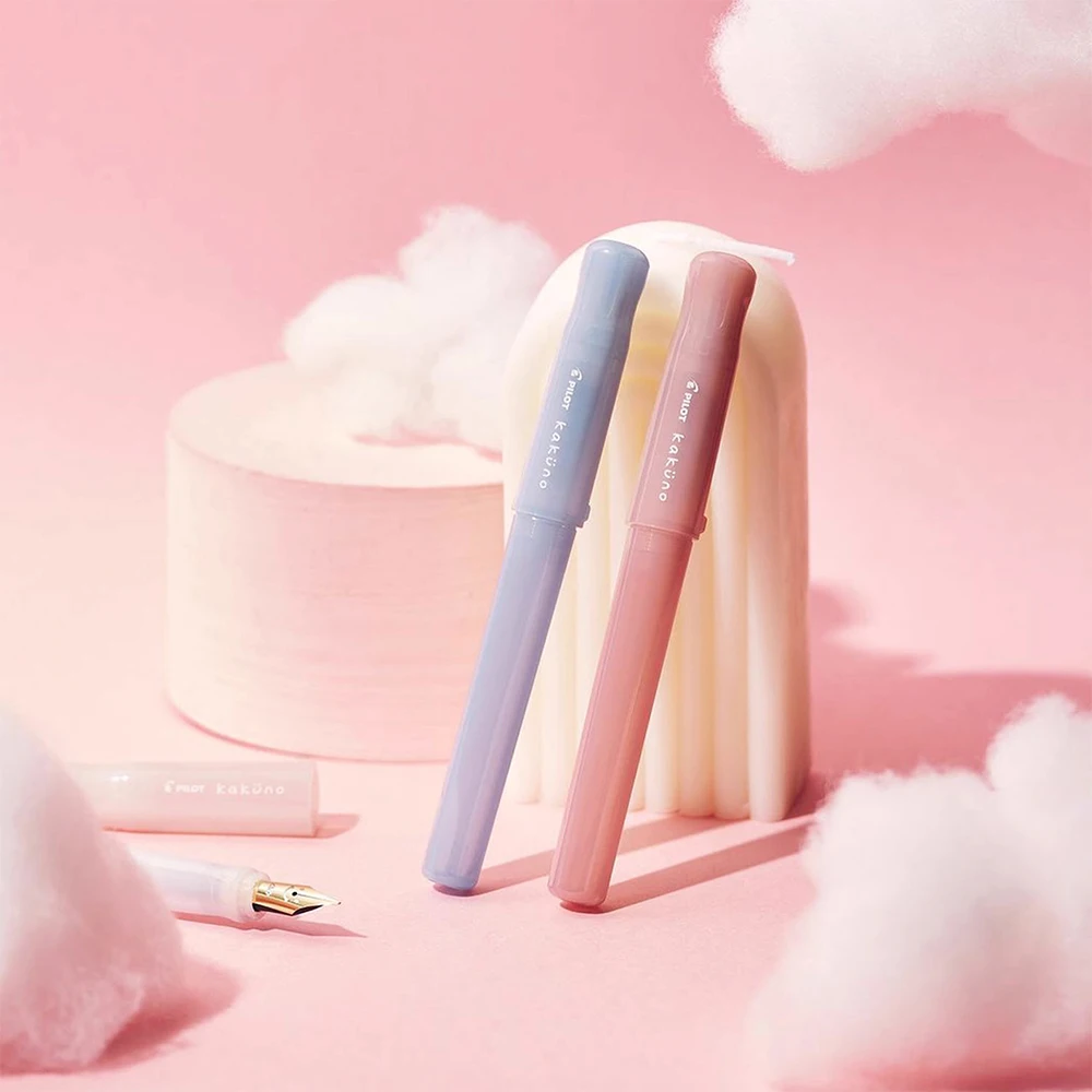 1 pz PILOT Kakuno Smile Penna Stilografica Serie Famiglia Limitata FKA-1SR Colore Trasparente per Uso Esclusivo di Calligrafia Studente