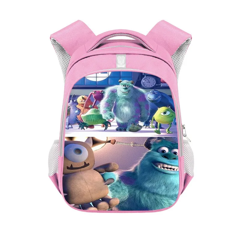 Disney Boys Girls Kids School Book Cute Bags Monsters Inc Prints Women Bagpack Teenagers Canvas Laptop Travel Backpack