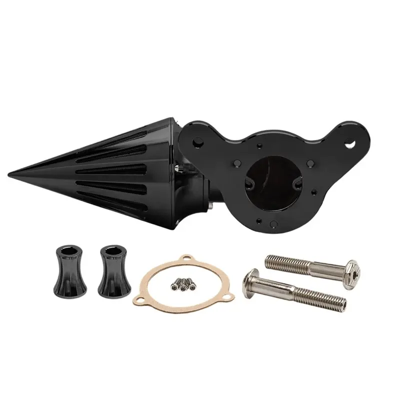 Cone Spike Air Cleaner Intake Filters For Touring Road Glide Softail Dyna Red Filter-T61C