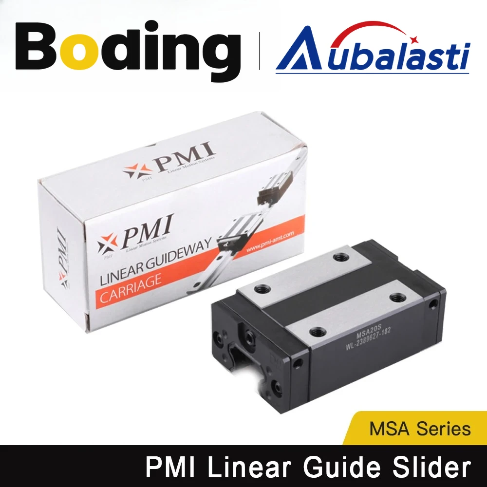 

Aubalasti Taiwan PMI MSA20SS Slider Block Linear Guideway Carriage MSA20SSSFC for CNC Router