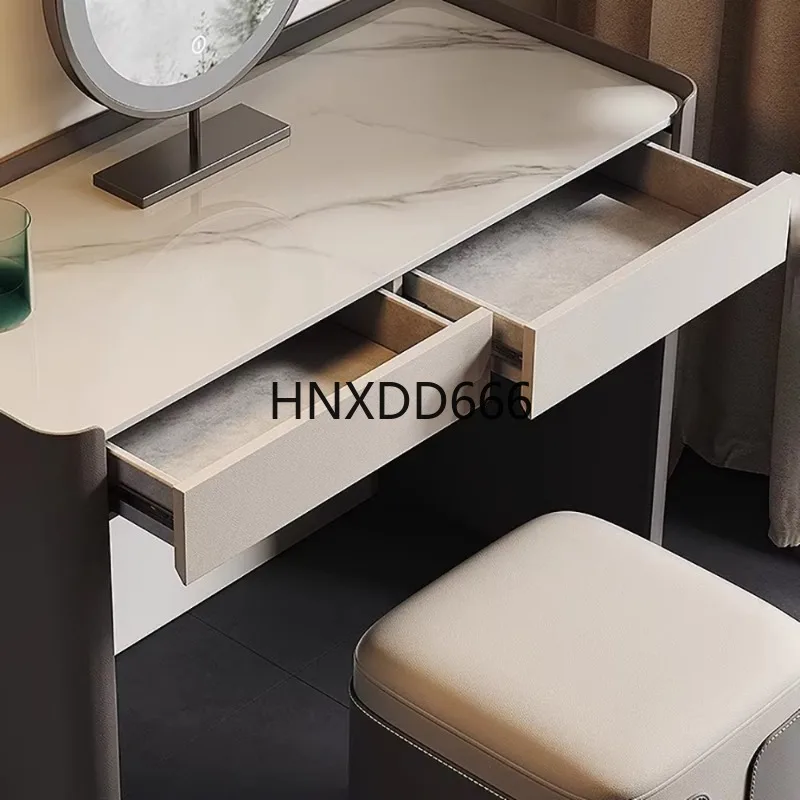 الديكور الفاخرة الغرور الجدول غرفة المعيشة الحديثة الغرور الجدول مضمد Coiffeuse Avec Miroir Et Tabouret أثاث غرفة نوم