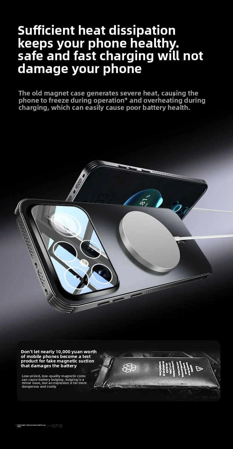 Etui Xiaomi POCO F8 Ultra Twarde Matowe Magnetyczne z Bezprzewodowym Ładowaniem Ochrona Obiektywu Tylna Obudowa Dla POCO F8 F7 Pro f7Ultra — zdjęcie produktu 3