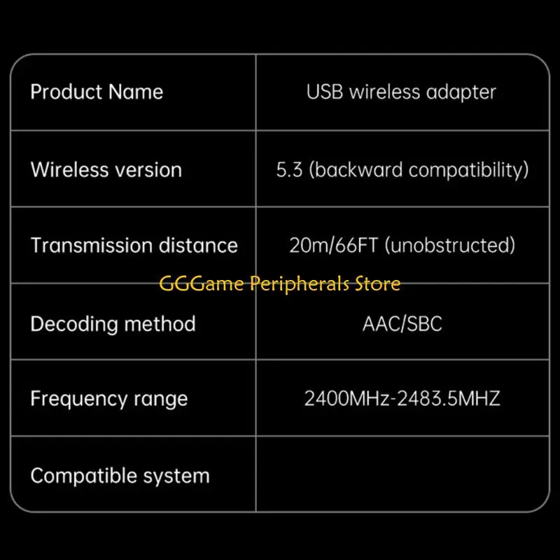 U55B USB Wireless Bluetooth-compatible Adapter for PC Dongle Adapter Wireless Mouse