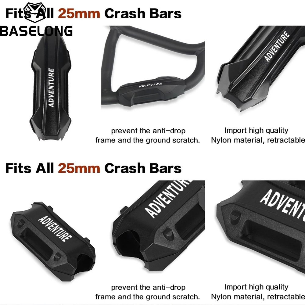 M25 Crash Bars Engine Bumper Protector Block For KTM 390 790 890 950 990 1050 1090 1190 ADVENTURE 1290 Super Adv R S T 2002-2024