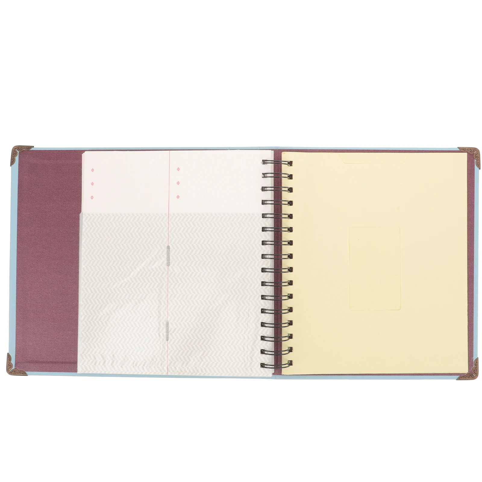 

Ticket Booklet for Collecting Bills Movie Concert Cards Wear Resistant Album Storage Organizer Photo Receipts Keeper Blue Random