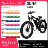 GUNAI GN88 Electric Bike For Adults,2000W Dual Motor 26\