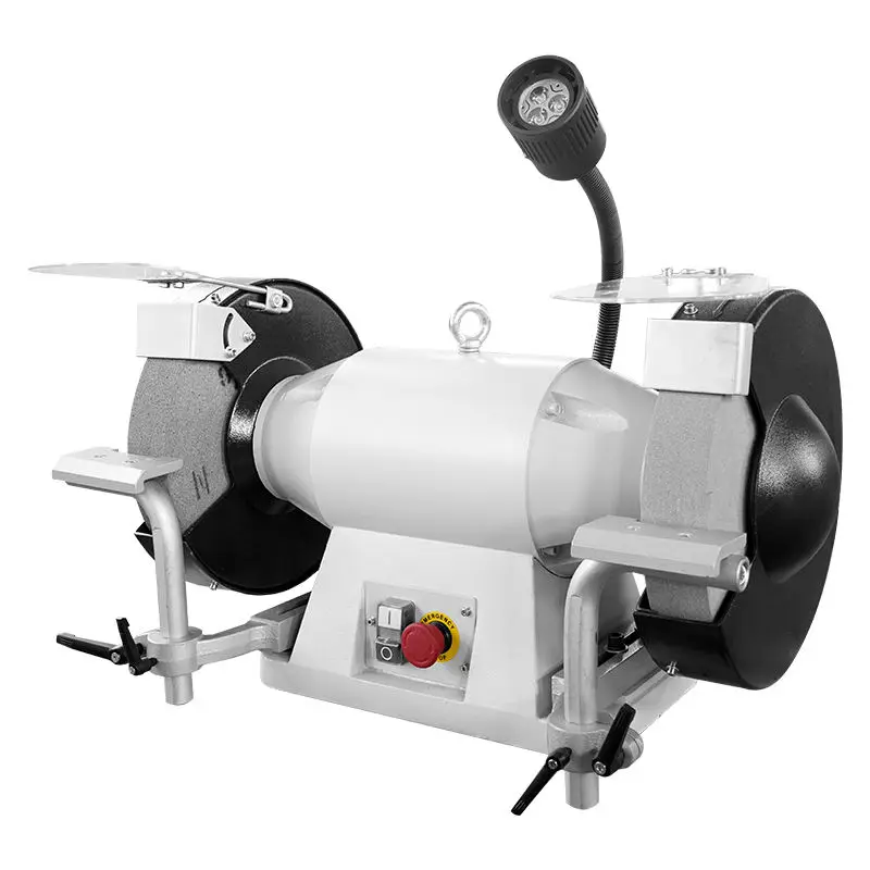 

12 inch 2200W IBG300 Benchtop Grinder Yellow magnifying glass - Glass Shielded Benchtop Grinder Base Grinder