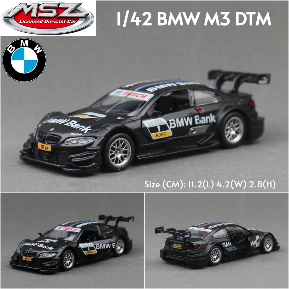 

MSZ 1:42 BMW M3 DTM черный белый Изысканная подвесная модель классического автомобиля статическая модель автомобиля из сплава литье под давлением модель автомобиля коллекция подарок